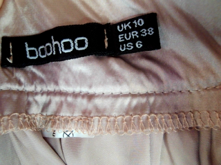 Jupe Boohoo de la taille 38, de couleur rose