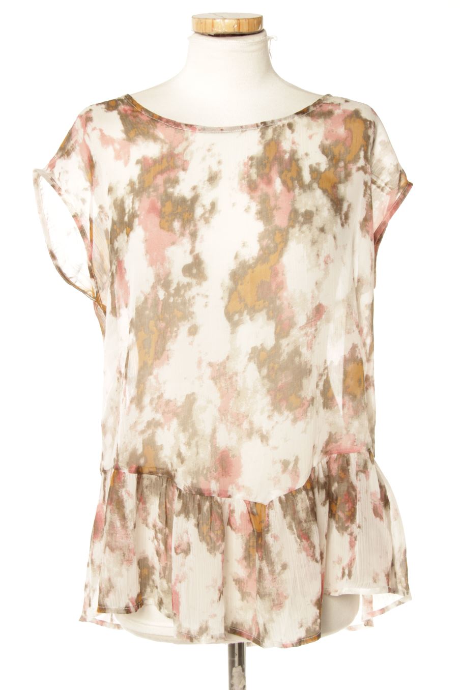 Blouse à manches courtes Amichi de la taille XL, de couleur imprimés
