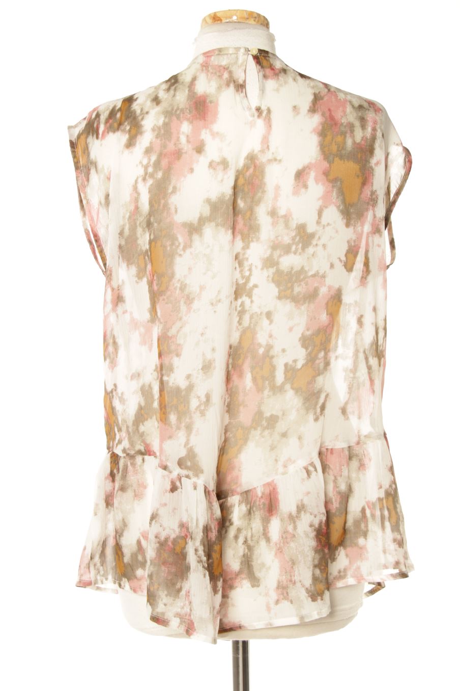 Blouse à manches courtes Amichi de la taille XL, de couleur imprimés