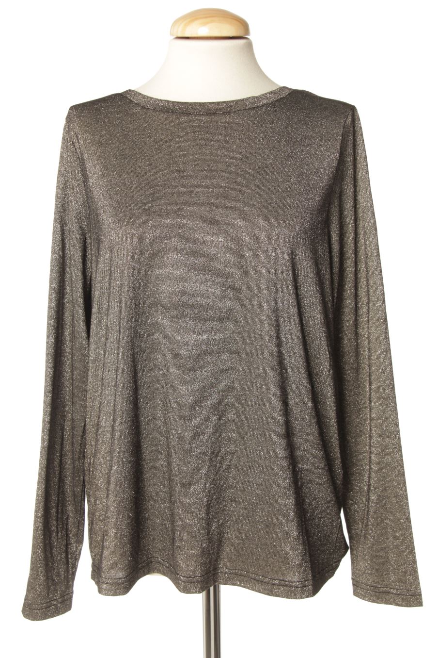 Camiseta manga larga de Castaluna de la talla 42, de color plateado