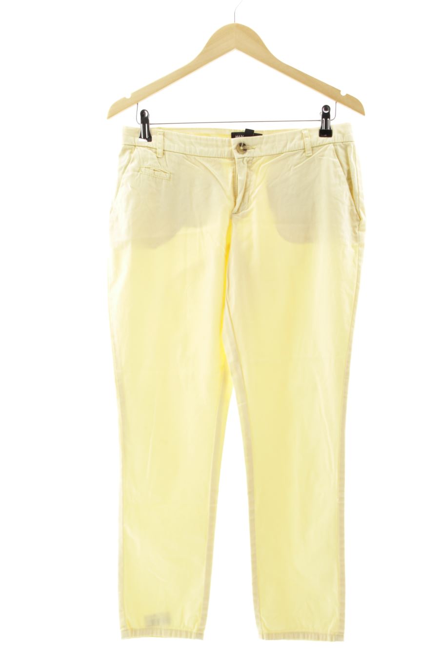 Pantalon Mango de la taille 36, de couleur jaune