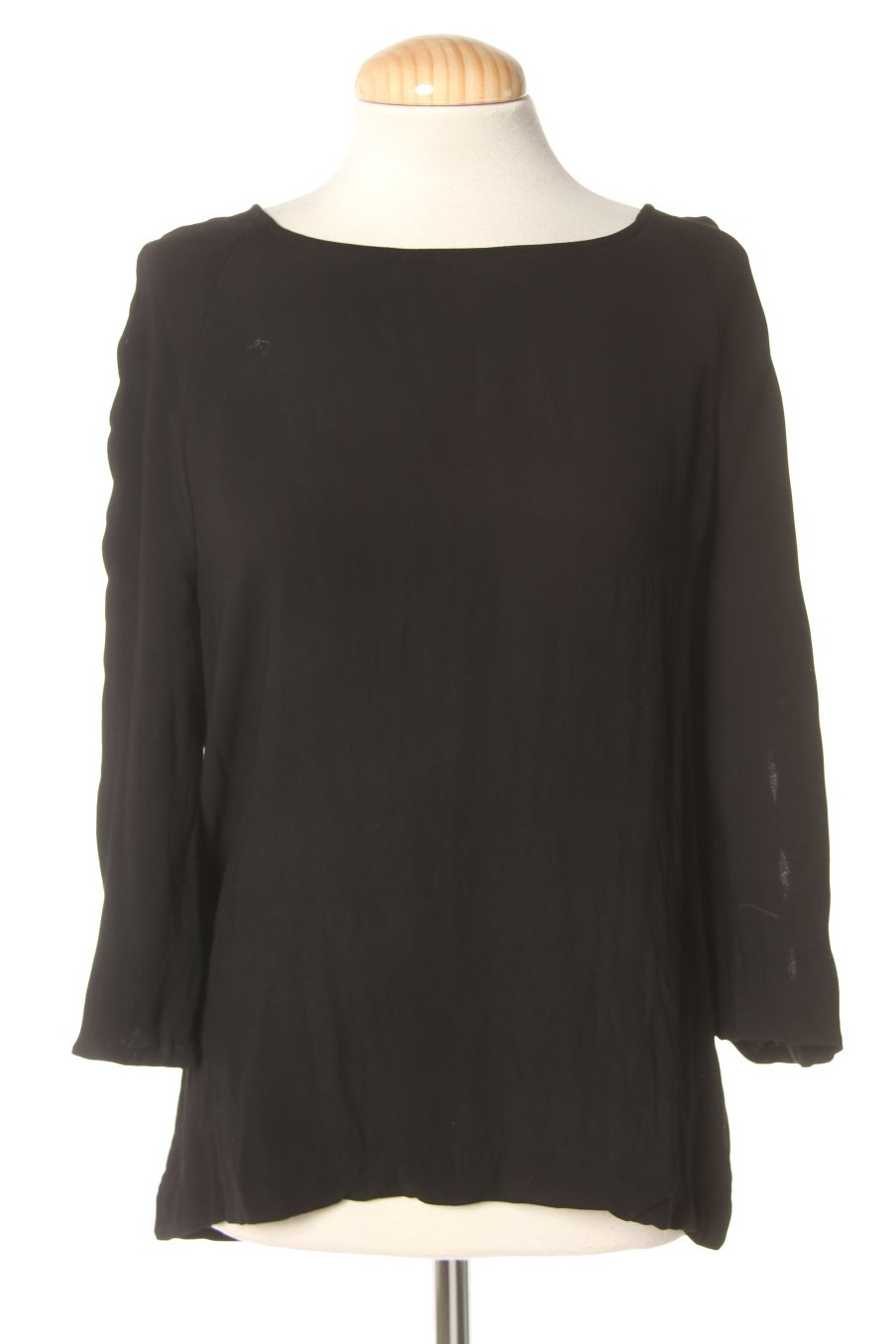 Blusa de manga larga de Massimo Dutti de la talla S, de color negro