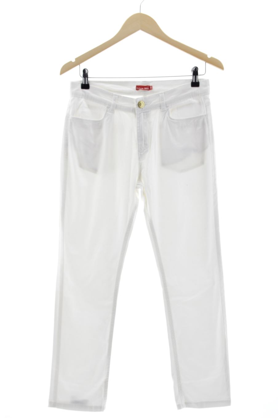 Jeans Tissaia de la taille 40, de couleur blanc de denim
