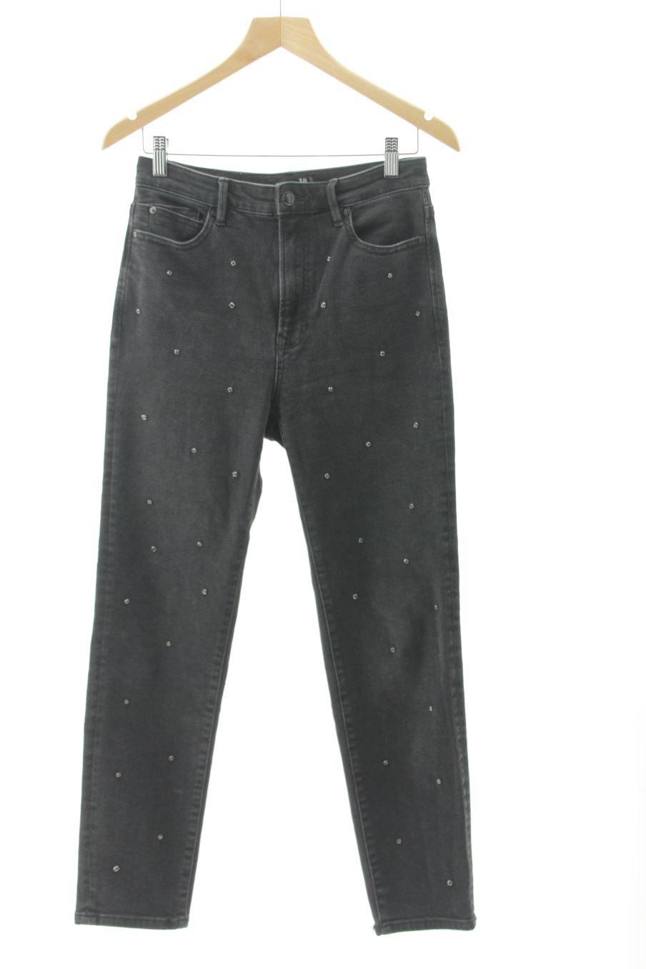 Jeans Stradivarius de la taille 38, de couleur noir de denim