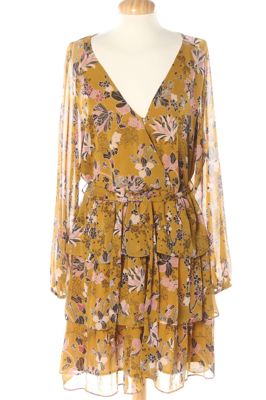 Robe casual Promod de la taille L, de couleur fleurs