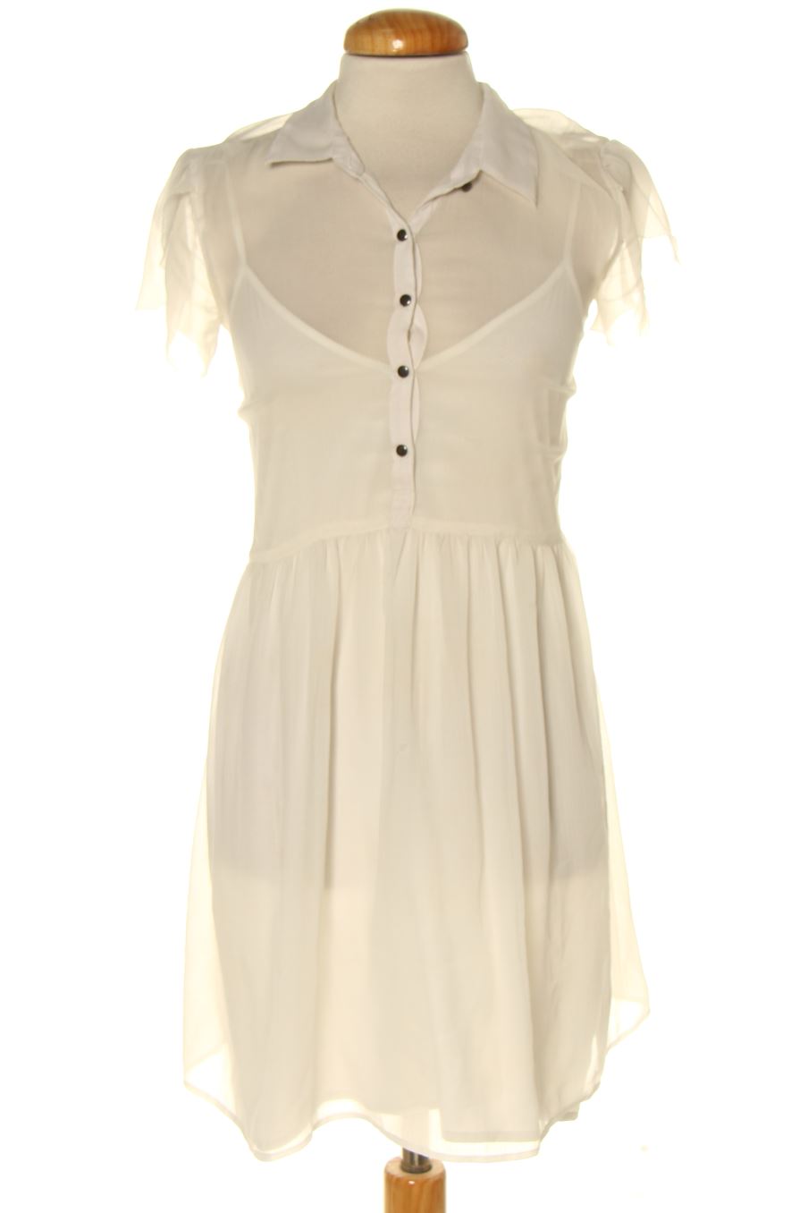 Robe casual Abercrombie & Fitch de la taille XS, de couleur blanc