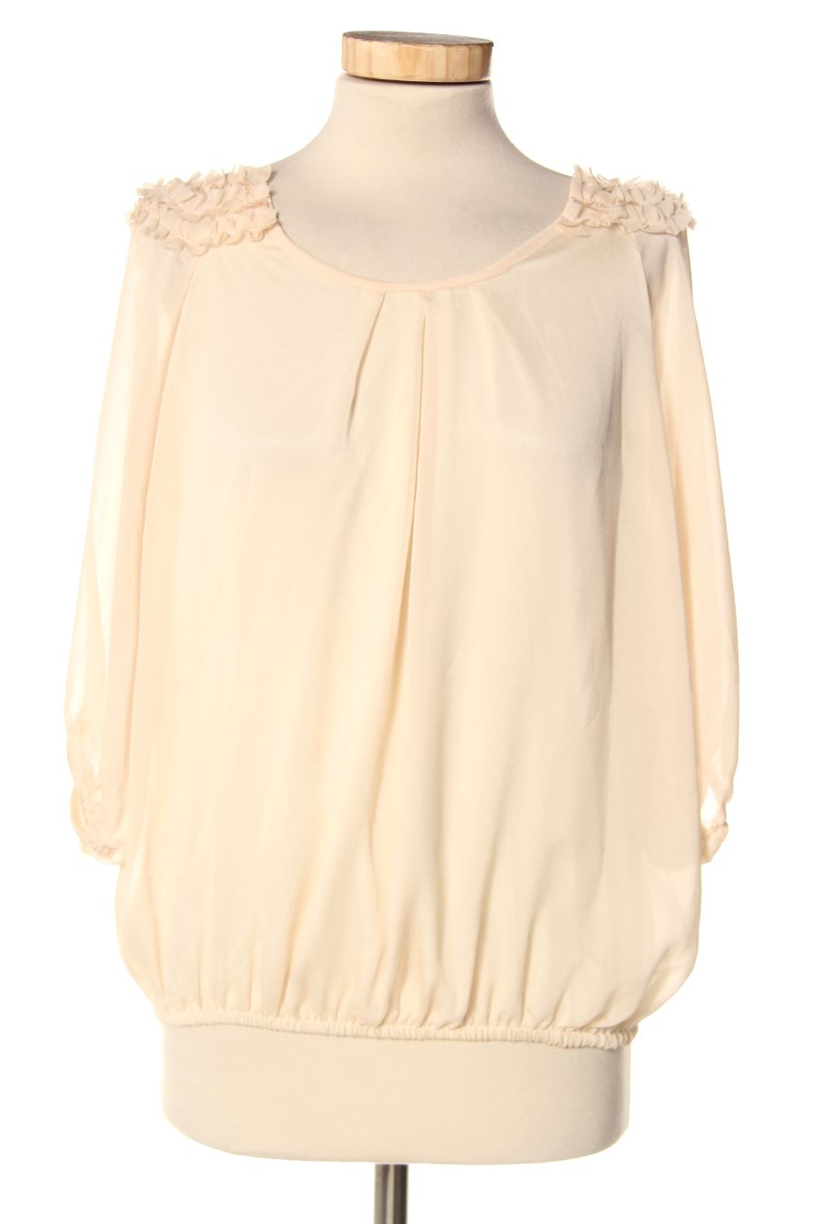 Blouse à manches courtes Molly Bracken de la taille Taille unique, de couleur beige