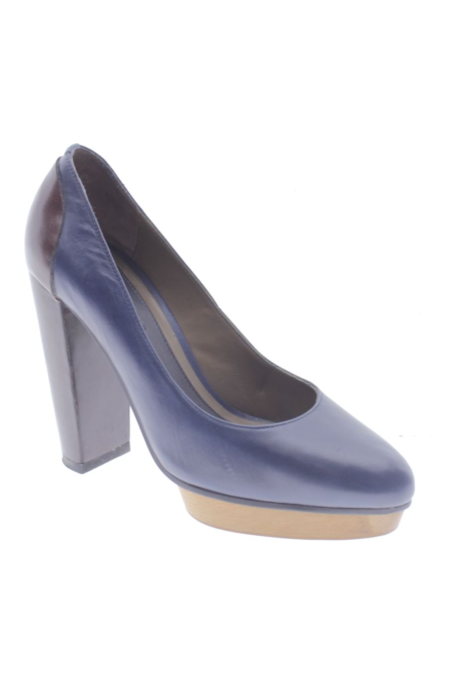 Zapatos de tacon de Lola Cruz de la talla 36, de color azul marino de