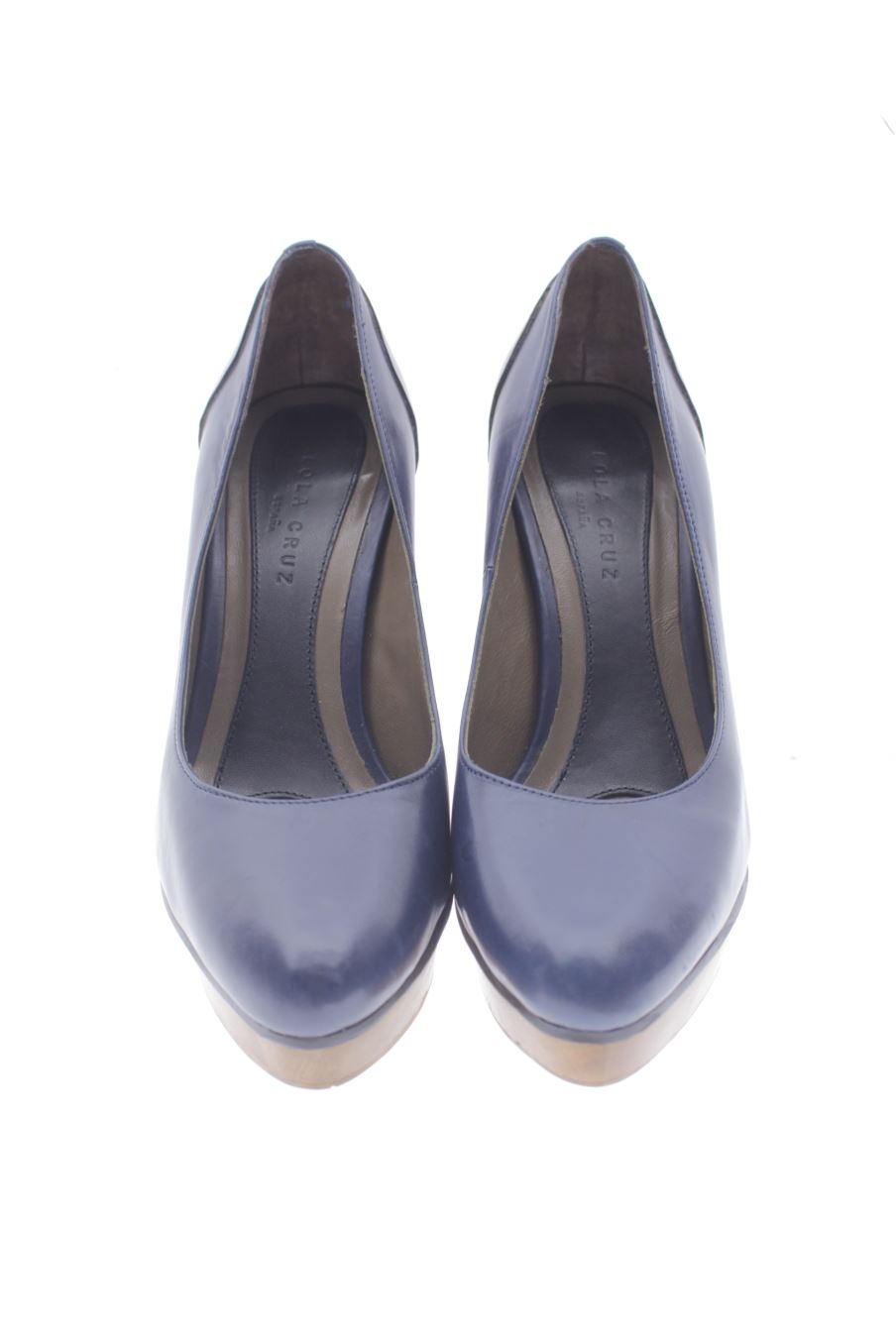 Zapatos de tacon de Lola Cruz de la talla 36, de color azul marino de