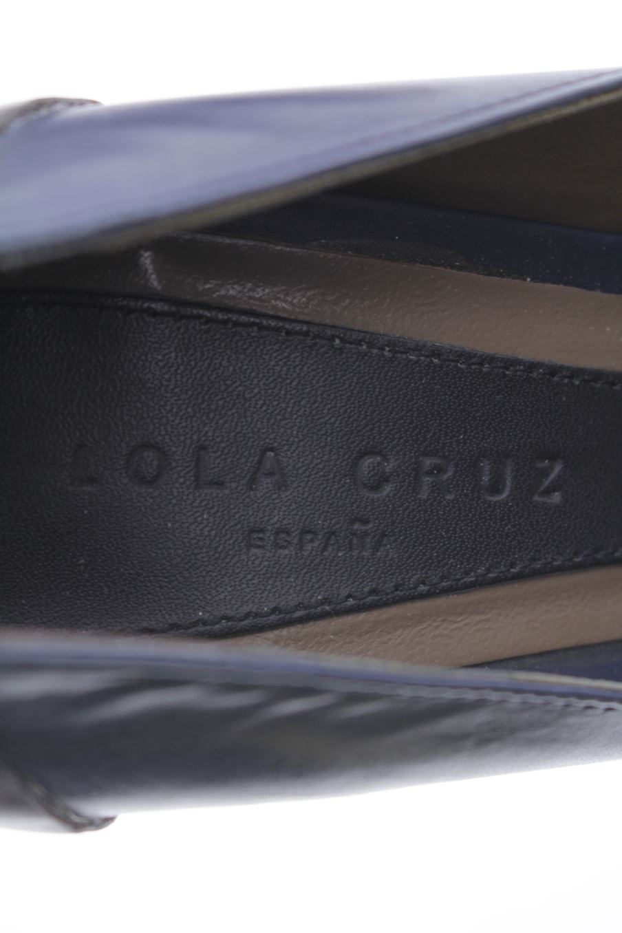 Zapatos de tacon de Lola Cruz de la talla 36, de color azul marino de