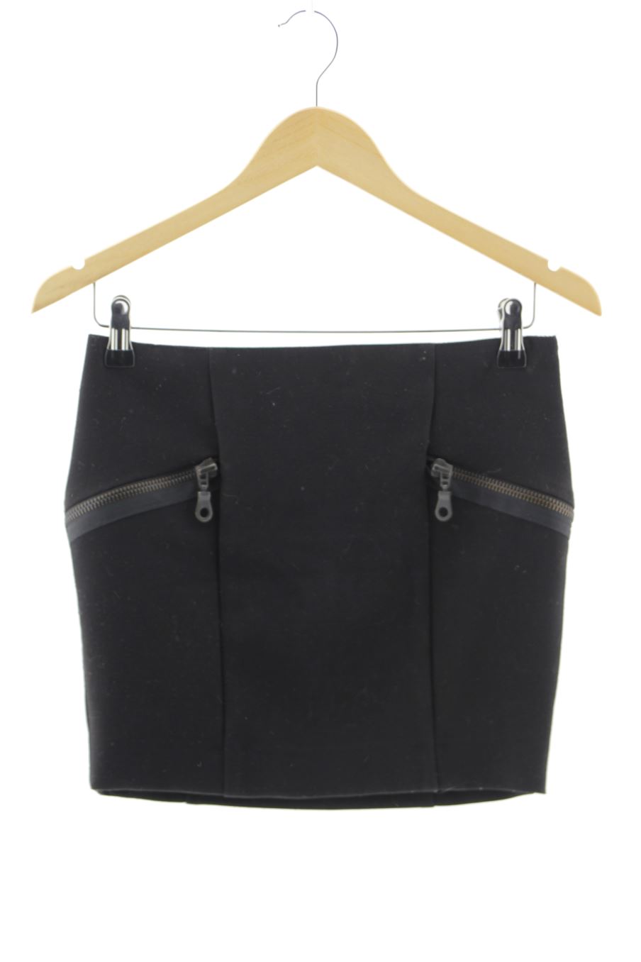 Falda de Zara de la talla XS, de color negro