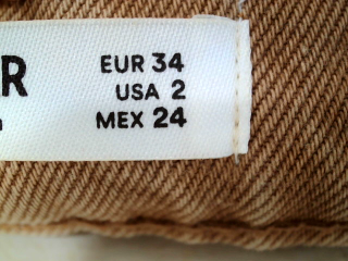 Jeans Pull & Bear de la taille 34, de couleur marron de denim