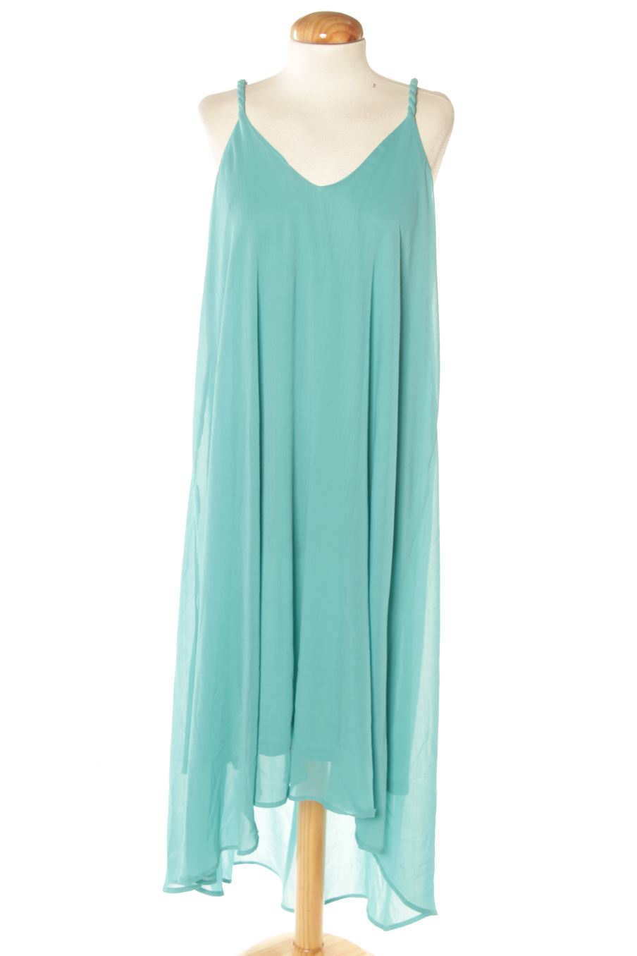 Vestido casual de Mango de la talla L, de color turquesa