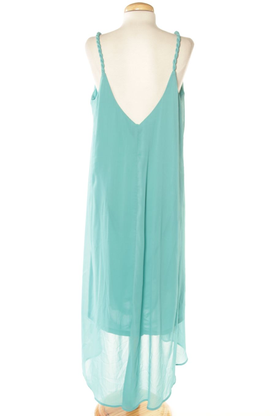 Vestido casual de Mango de la talla L, de color turquesa