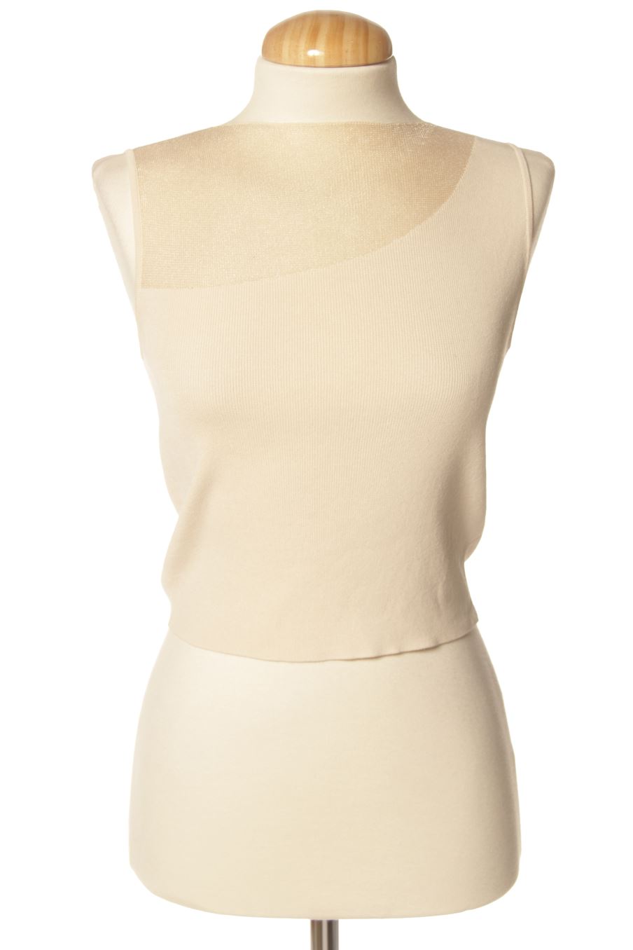 Top de Zara de la talla S, de color beige