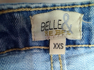 Jupe Belle & rebel de la taille XXS, de couleur bleu de denim