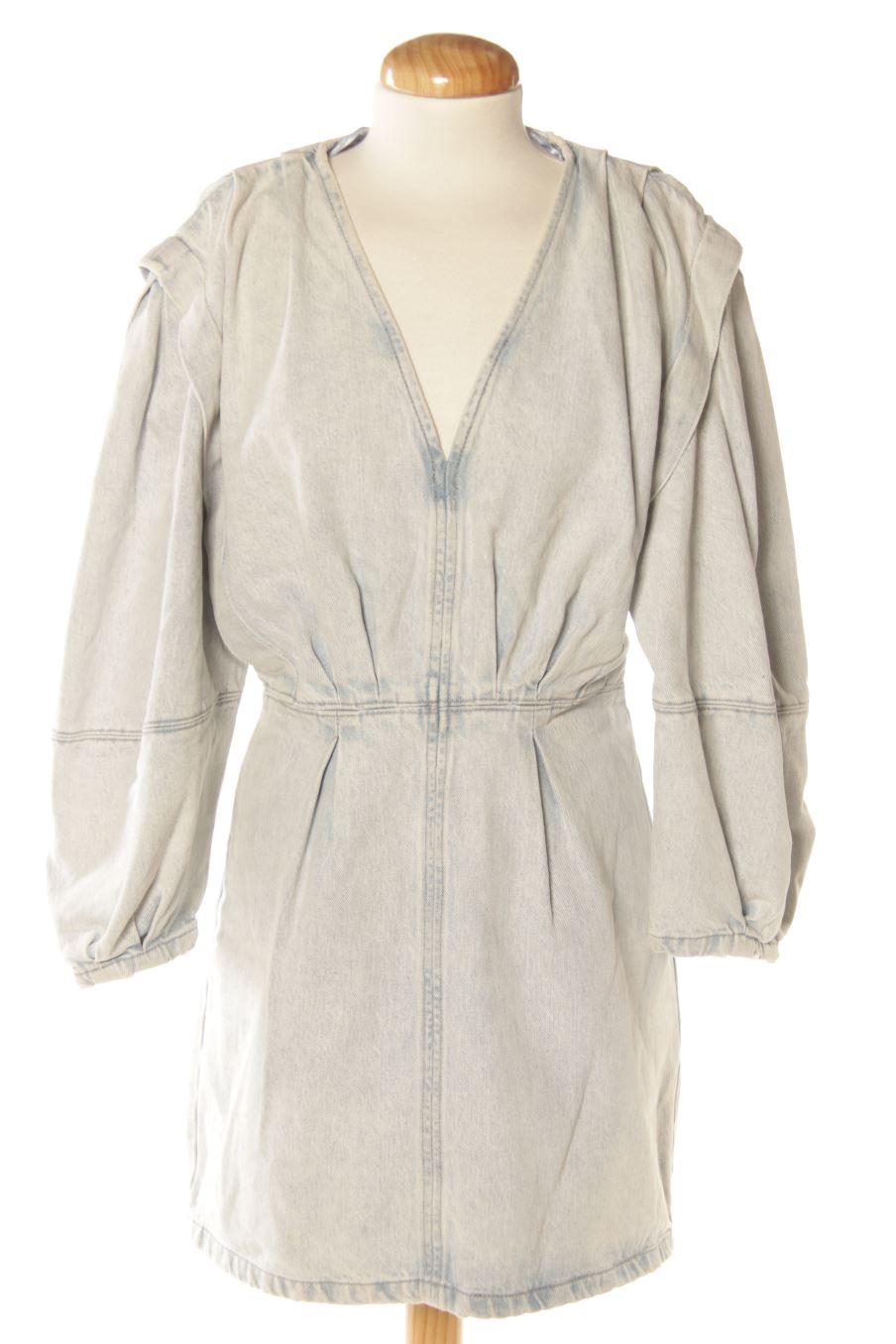 Vestido casual de Zara de la talla M, de color azul de ropa vaquera