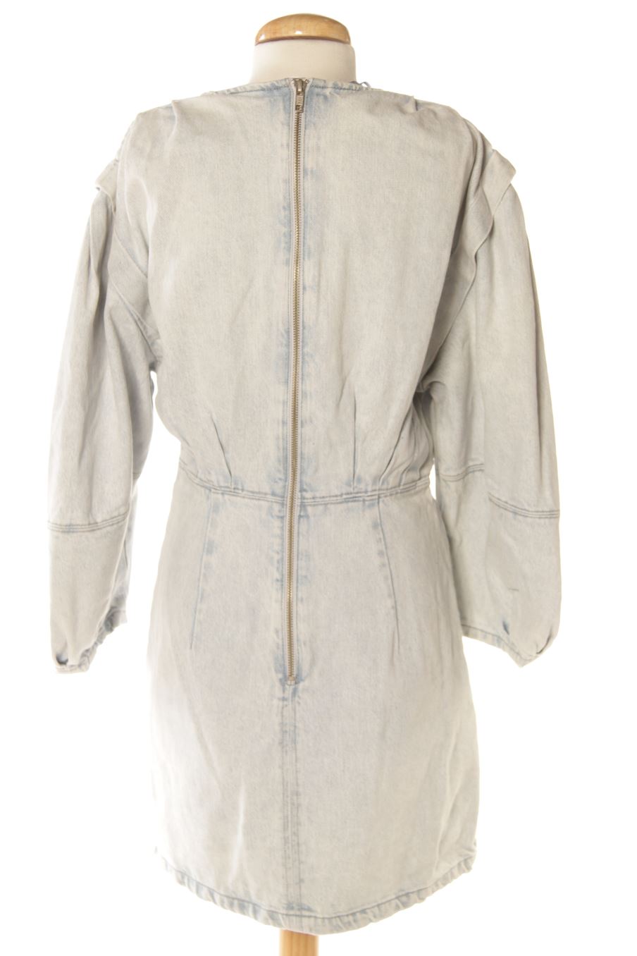 Vestido casual de Zara de la talla M, de color azul de ropa vaquera