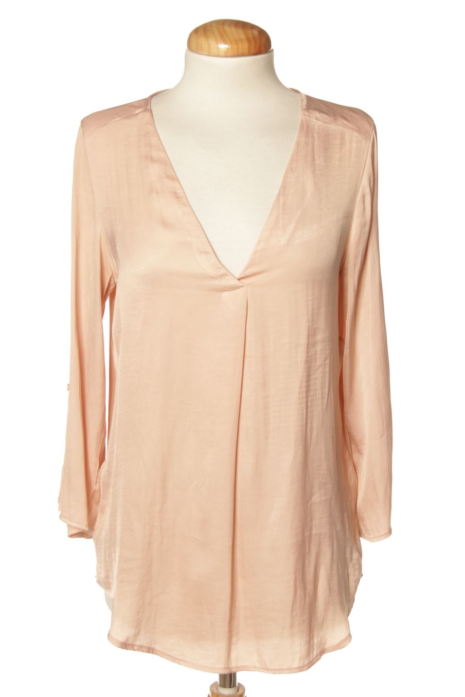 Blusa de manga larga de Stradivarius de la talla S, de color rosa