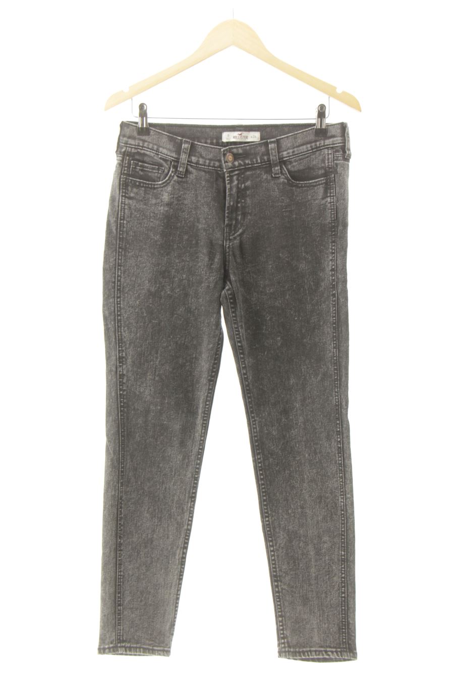 Jeans von Hollister Größe 34, Farbe Grau, aus Jeanskleidung für