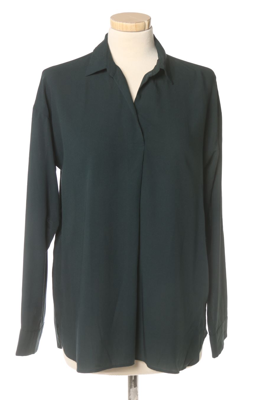 Blouse à manches longues Uniqlo de la taille S, de couleur vert
