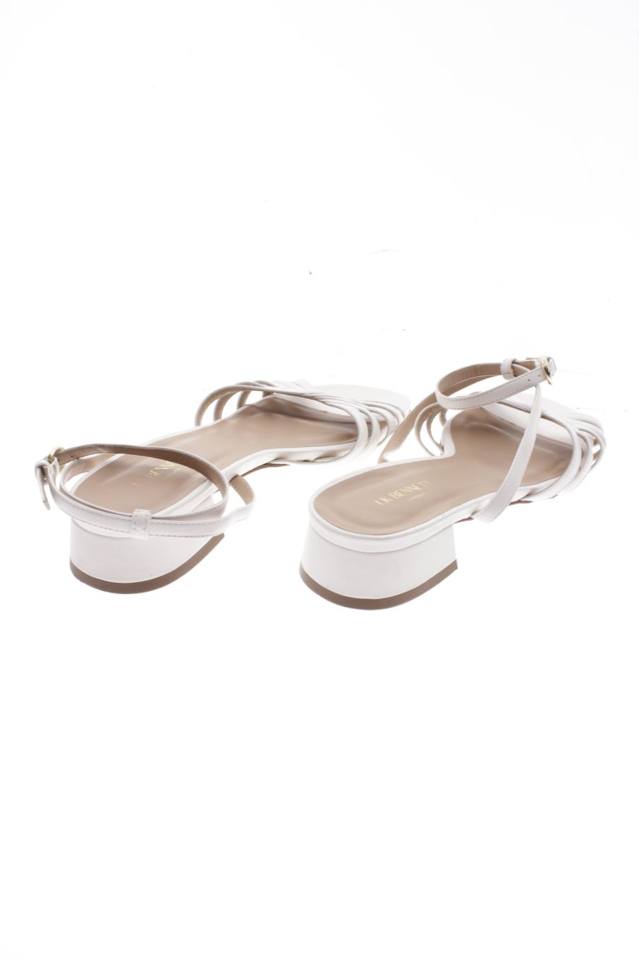 Sandalias planas de LK BENNETT de la talla 38, de color blanco de