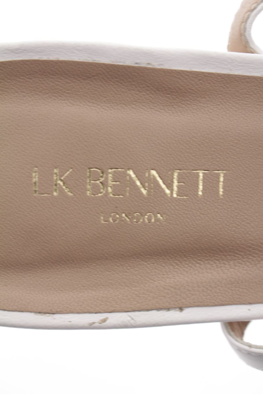 Sandalias planas de LK BENNETT de la talla 38, de color blanco de