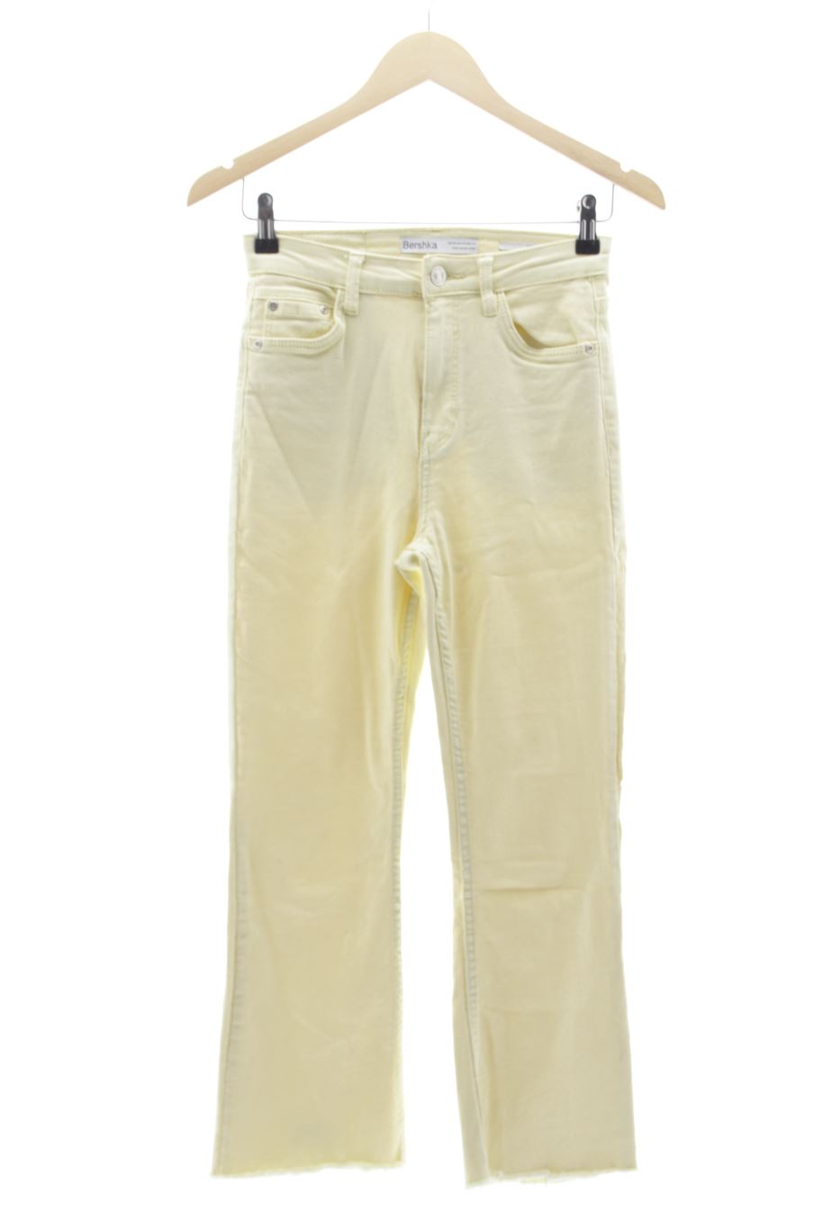 Vaquero de Bershka de la talla 36, de color amarillo de ropa vaquera