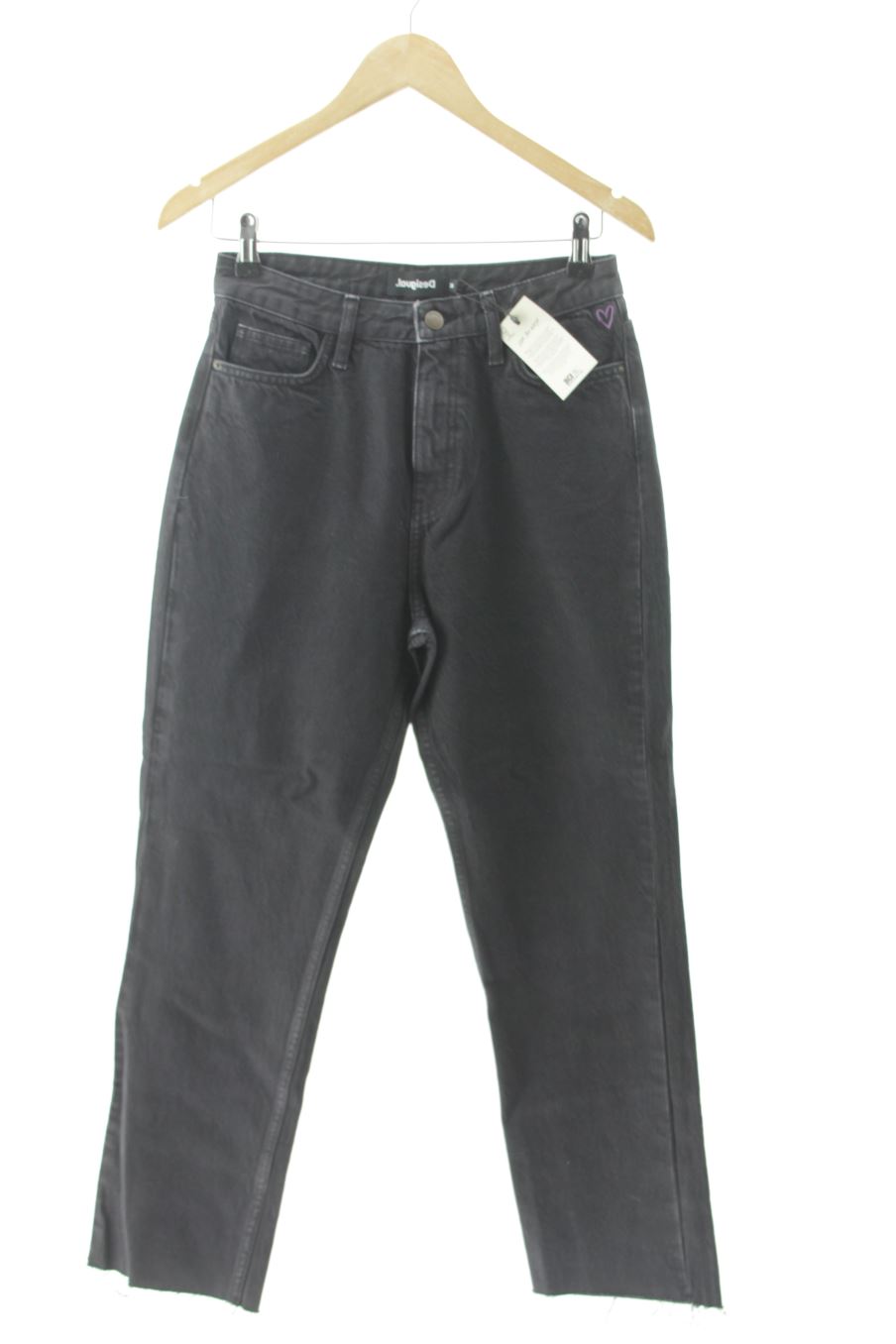 Jeans Desigual de la taille 38, de couleur noir de denim