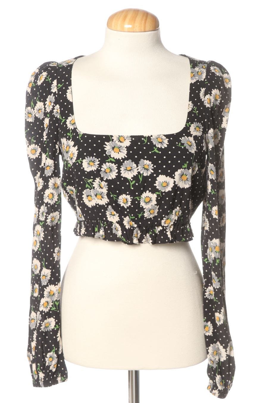 Blouse à manches longues Zara de la taille XS, de couleur fleurs