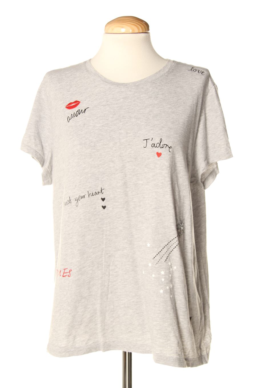 T-shirt H&M de la taille 40, de couleur gris