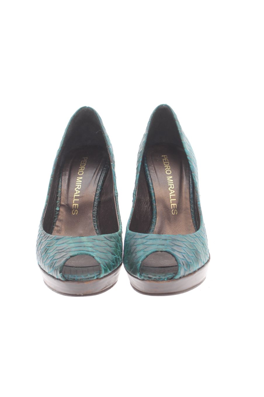 Zapatos de tacon de Pedro Miralles de la talla 38, de color animal print de