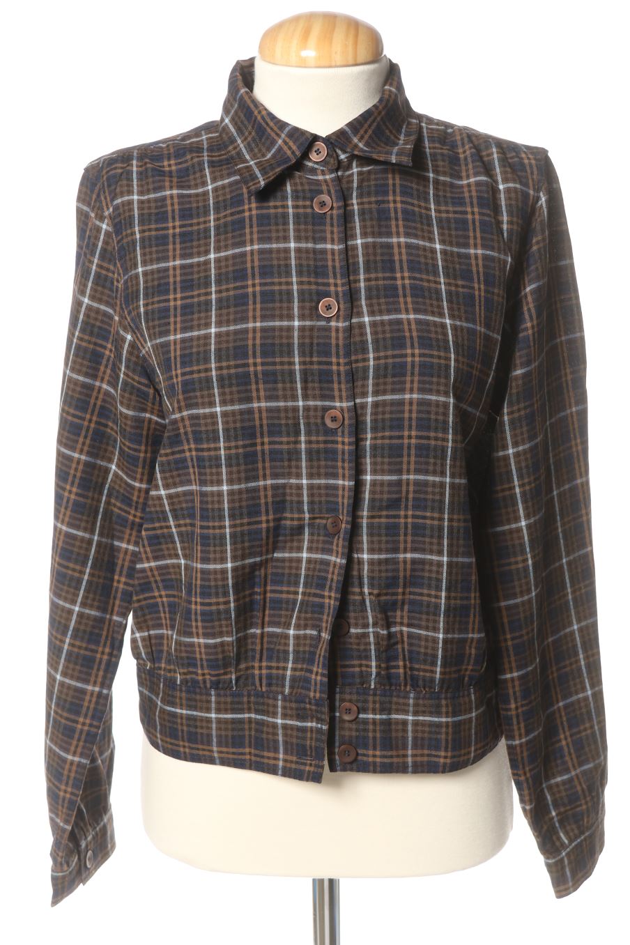 Camisa de Massimo Dutti de la talla XS, de color cuadros