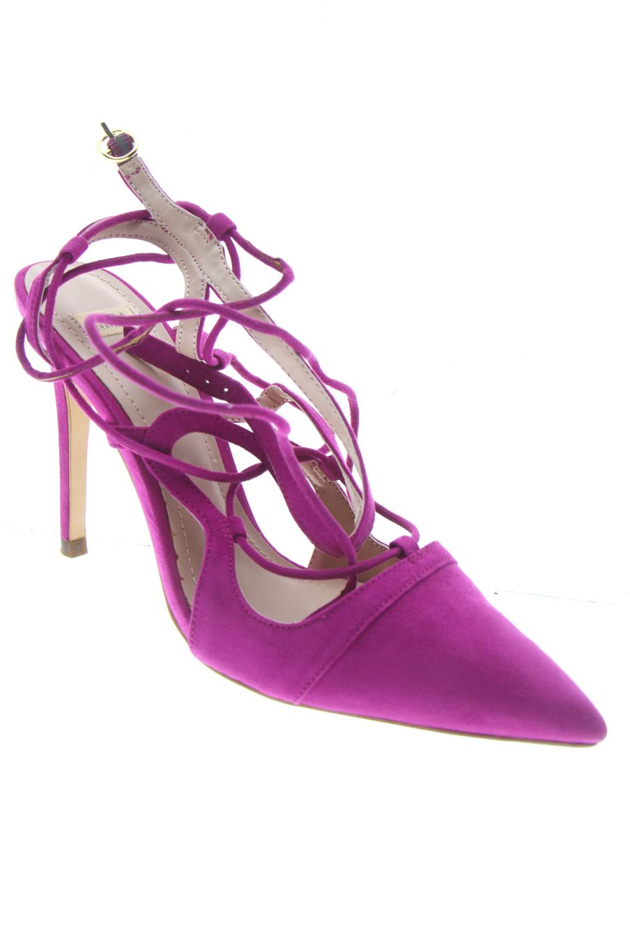 Zapatos de tacon de ZARA TRAFALUC de la talla 39, de color viola