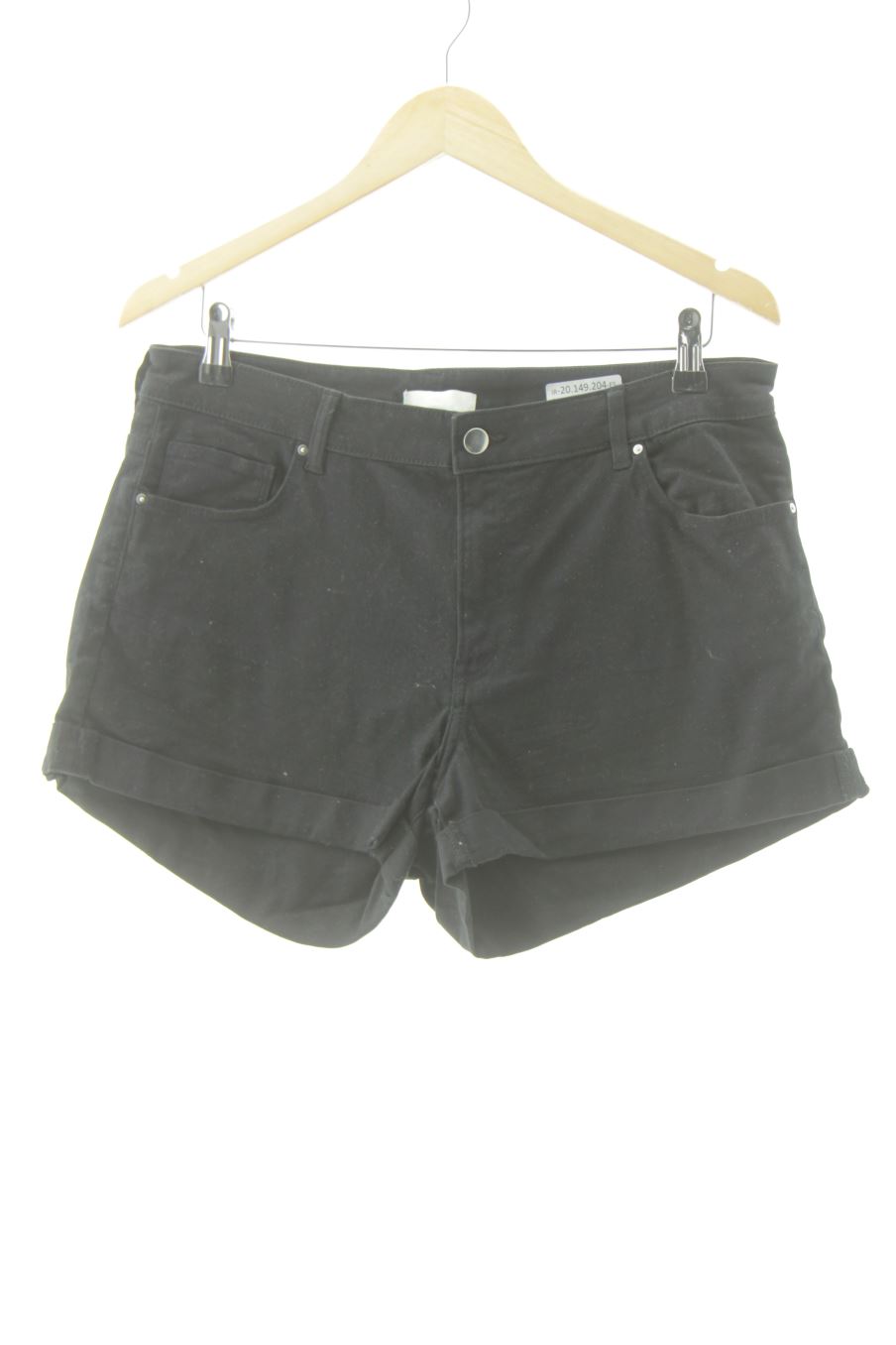 Shorts H&M de la taille 46, de couleur noir de denim