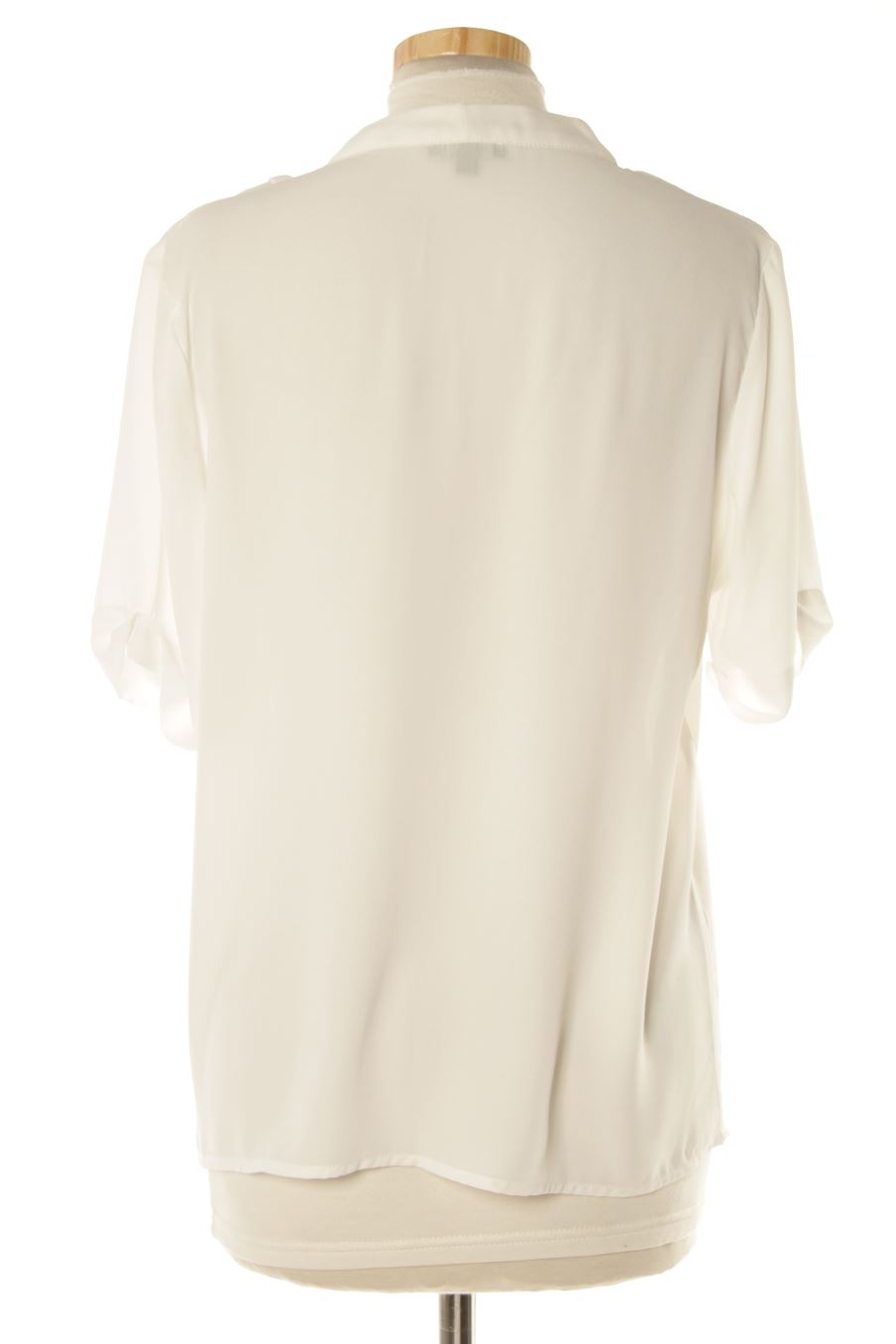 Blouse à manches courtes Best Mountain de la taille M, de couleur blanc