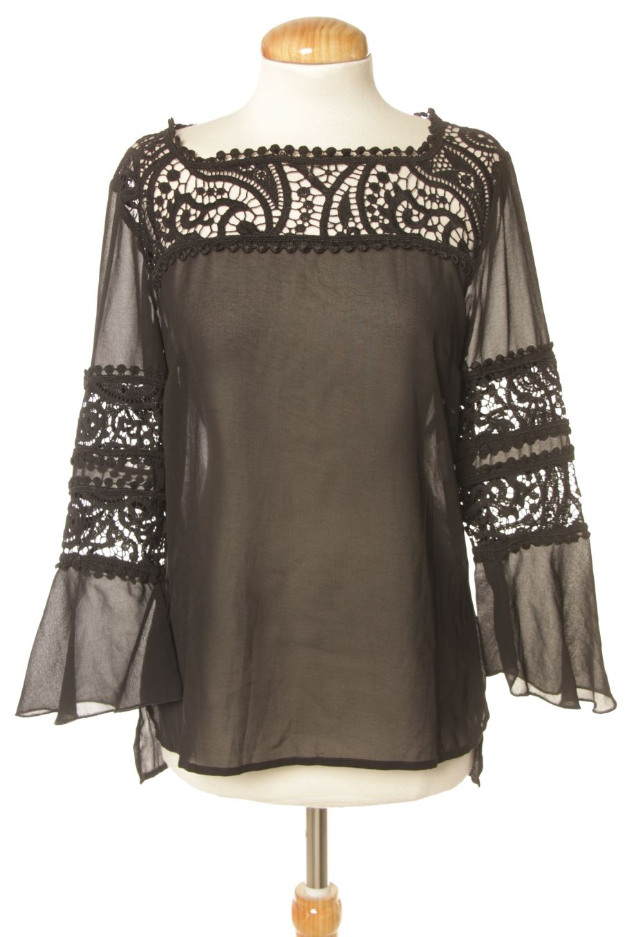 Blusa de manga larga de GOLDEN DRESS de la talla S, de color negro