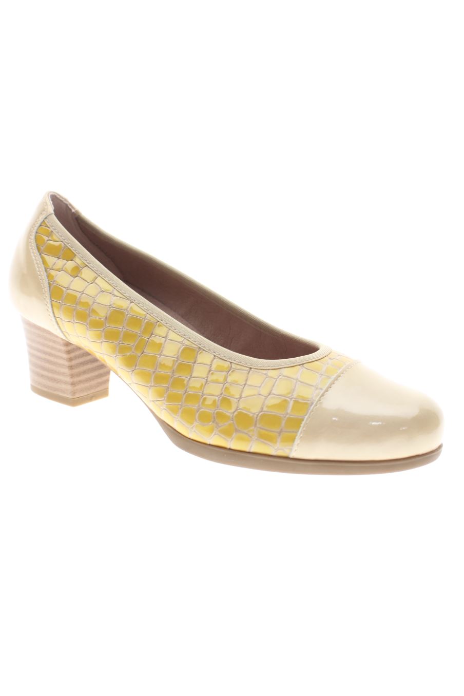 Zapatos de tacon de Pitillos de la talla 36, de color amarillo de