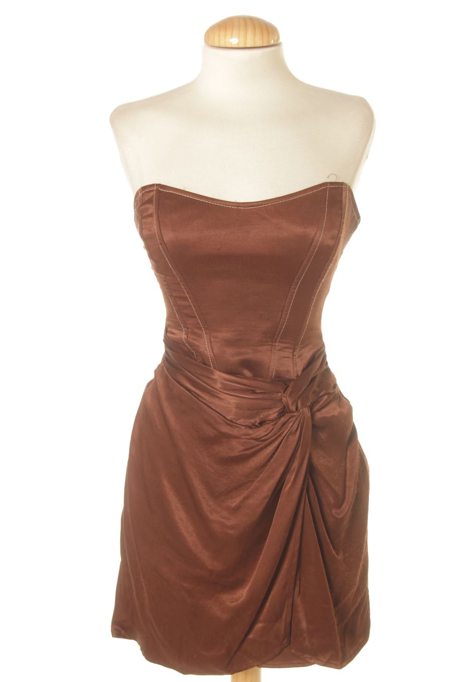 Vestito de Zara de la talla XS, de color marrone
