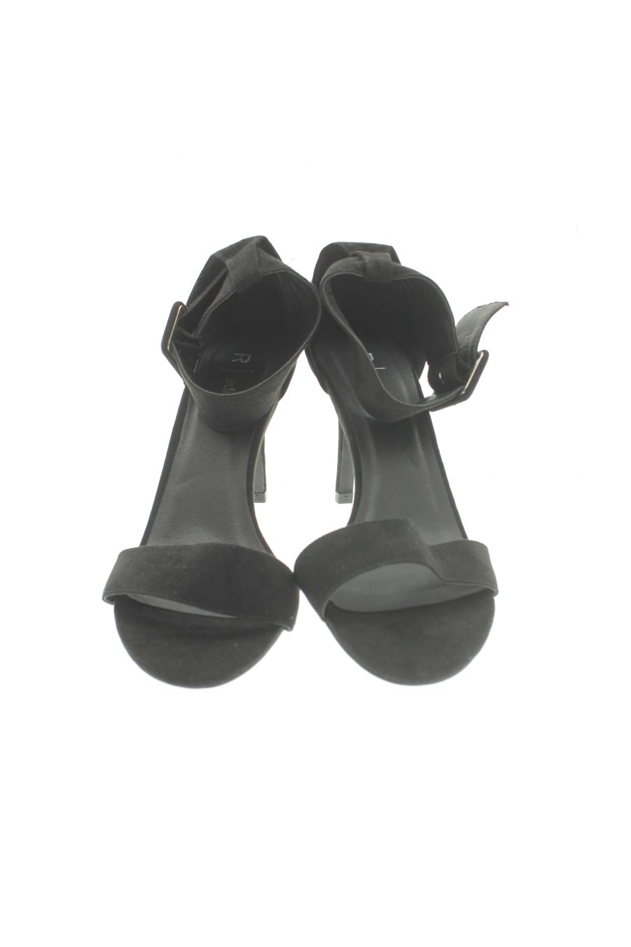 Sandalias tacon de La redoute de la talla 38, de color negro de