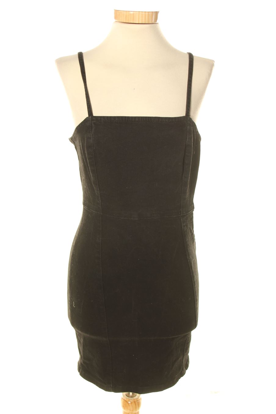 Vestido casual de Pull & Bear de la talla S, de color negro de ropa vaquera