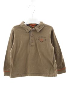 Langärmeliges Poloshirt 106 Poivre Blanc