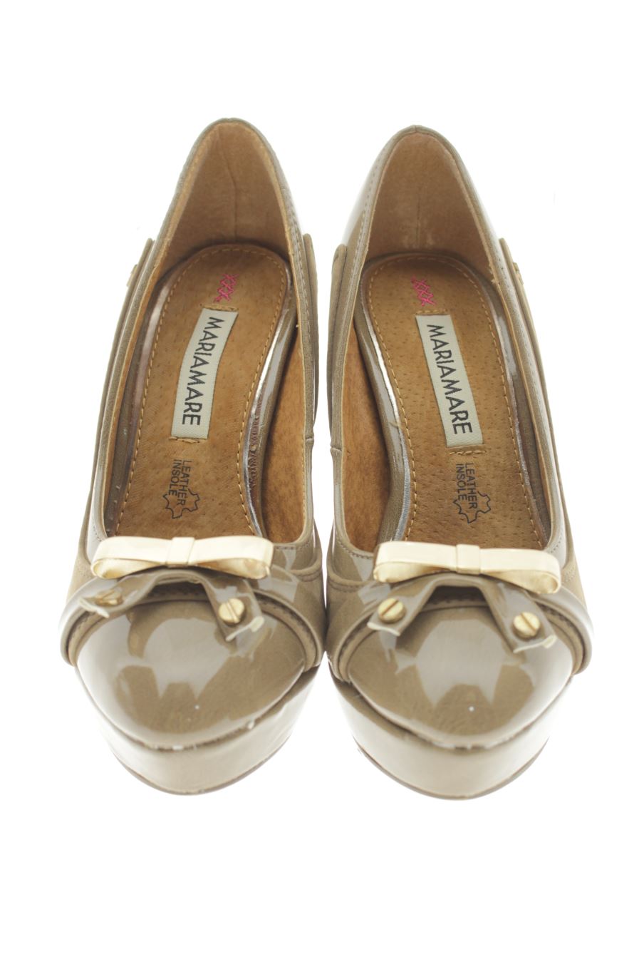 Zapatos de tacon de MariaMare de la talla 35, de color marrón de