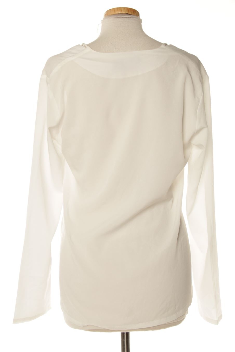 Blouse à manches longues Boohoo de la taille 36, de couleur blanc