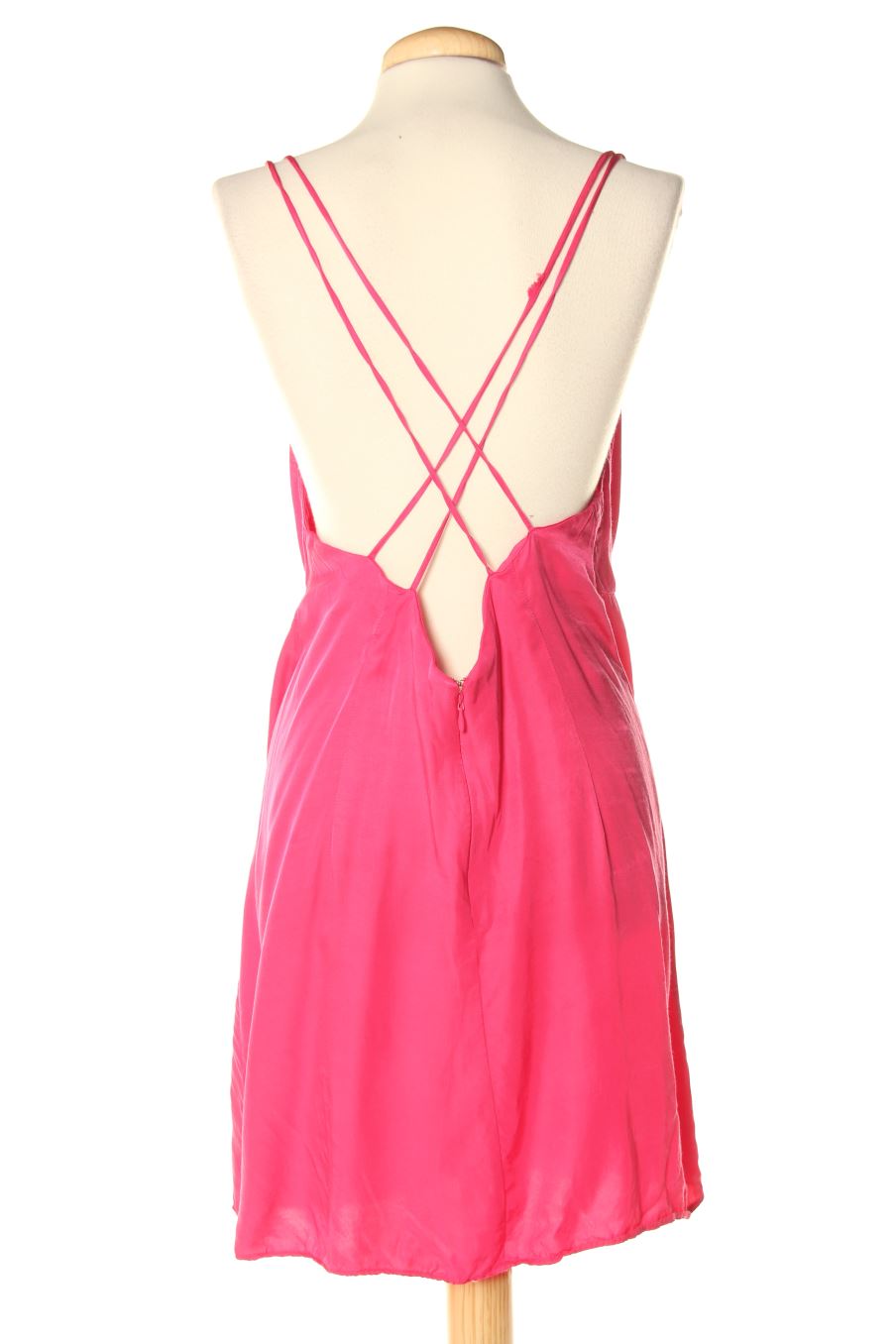 Robe casual H&M de la taille L, de couleur rose