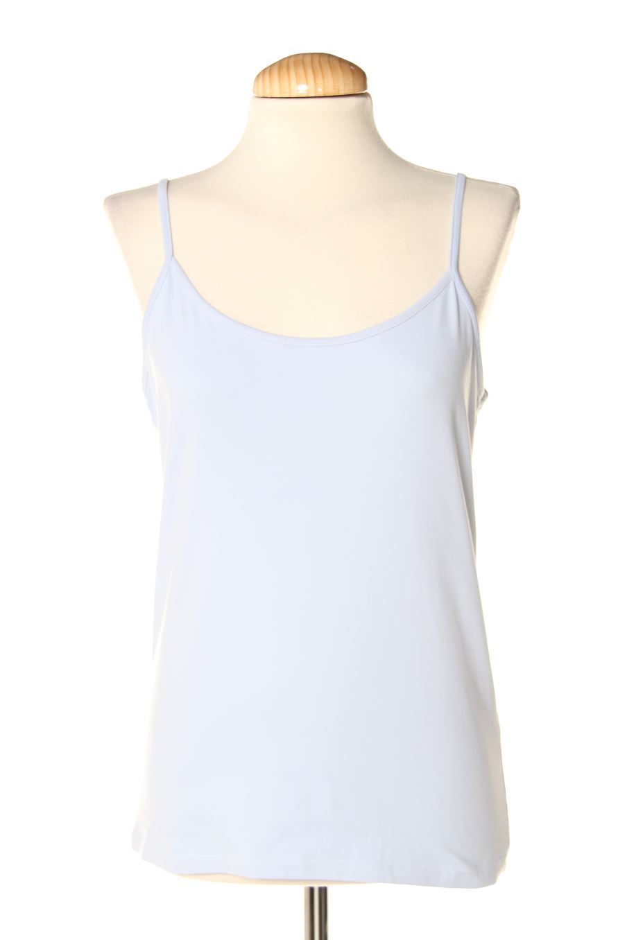 Camiseta sin mangas de Zara de la talla L, de color azul