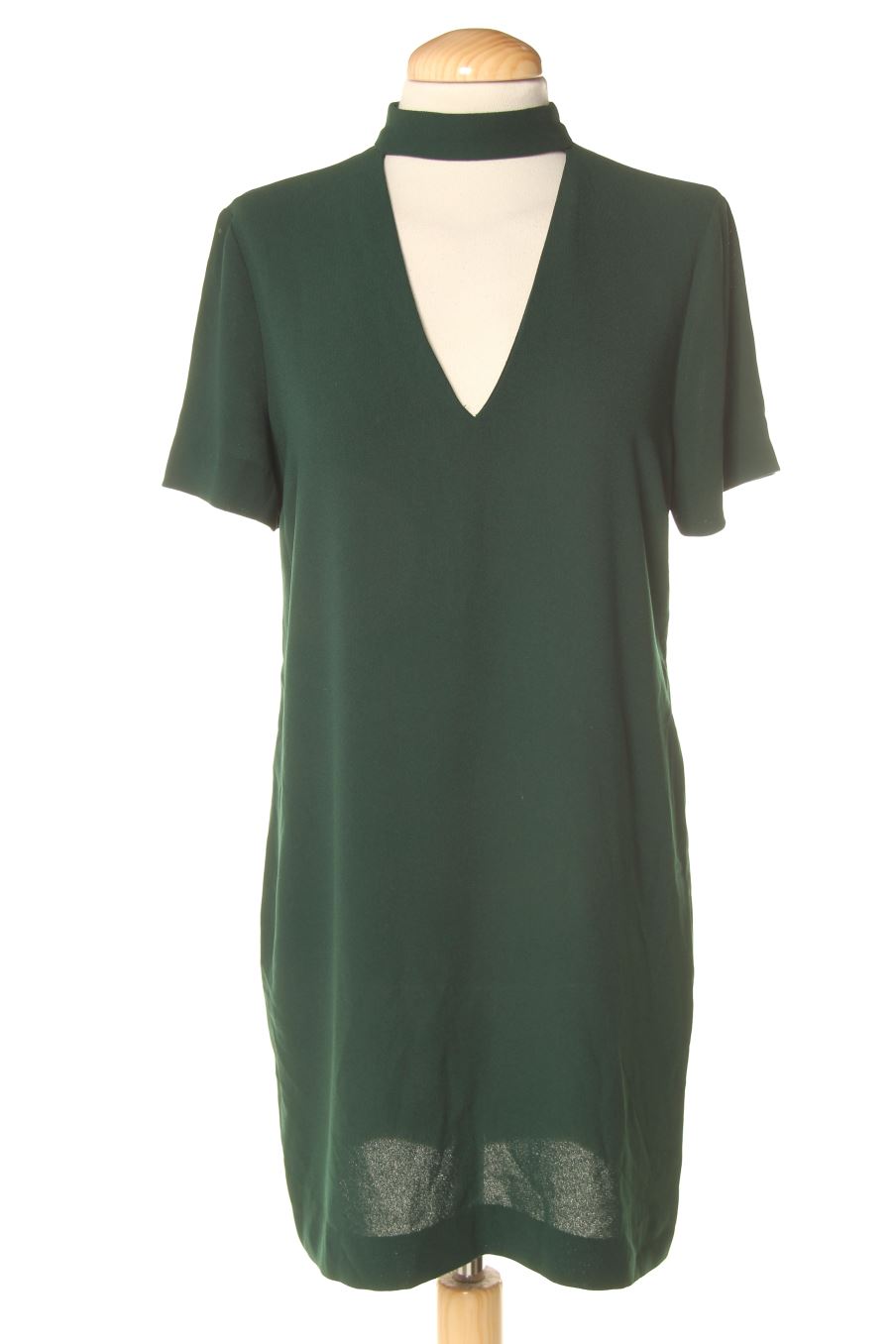 Vestido casual de Zara de la talla XS, de color verde