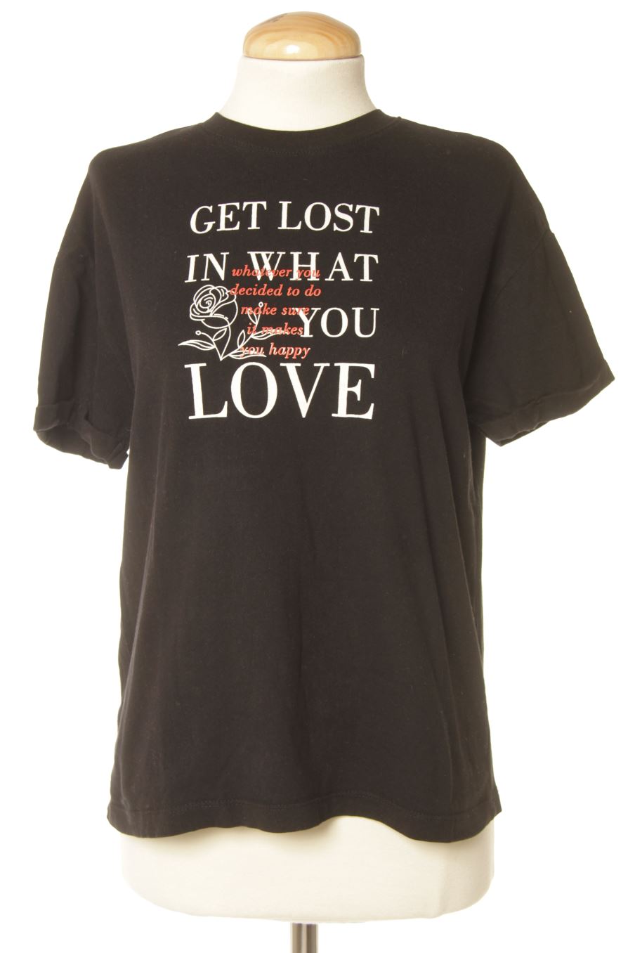 T-shirt Reserved de la taille XS, de couleur noir