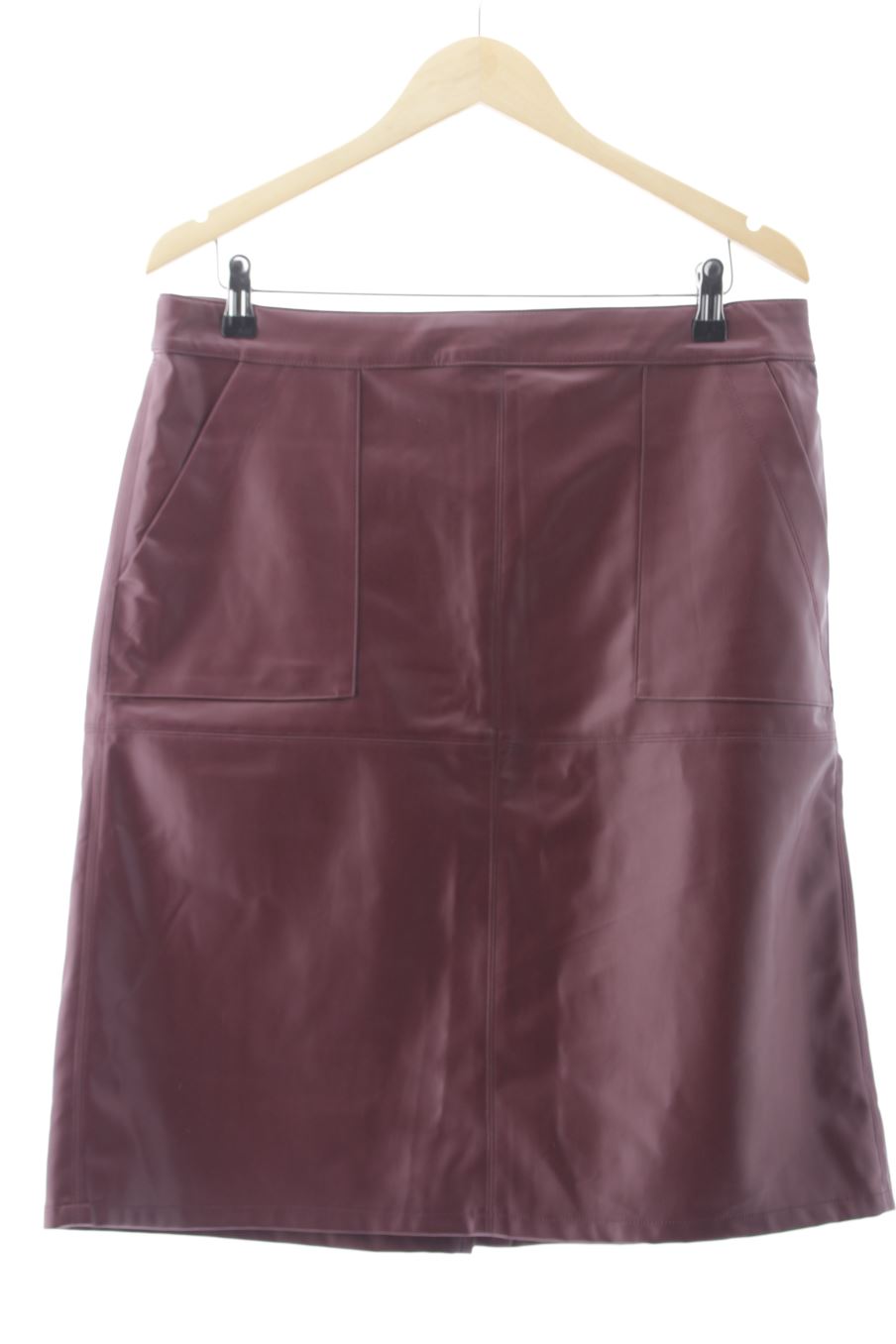 Jupe Cortefiel de la taille L, de couleur bordeaux de synthétique