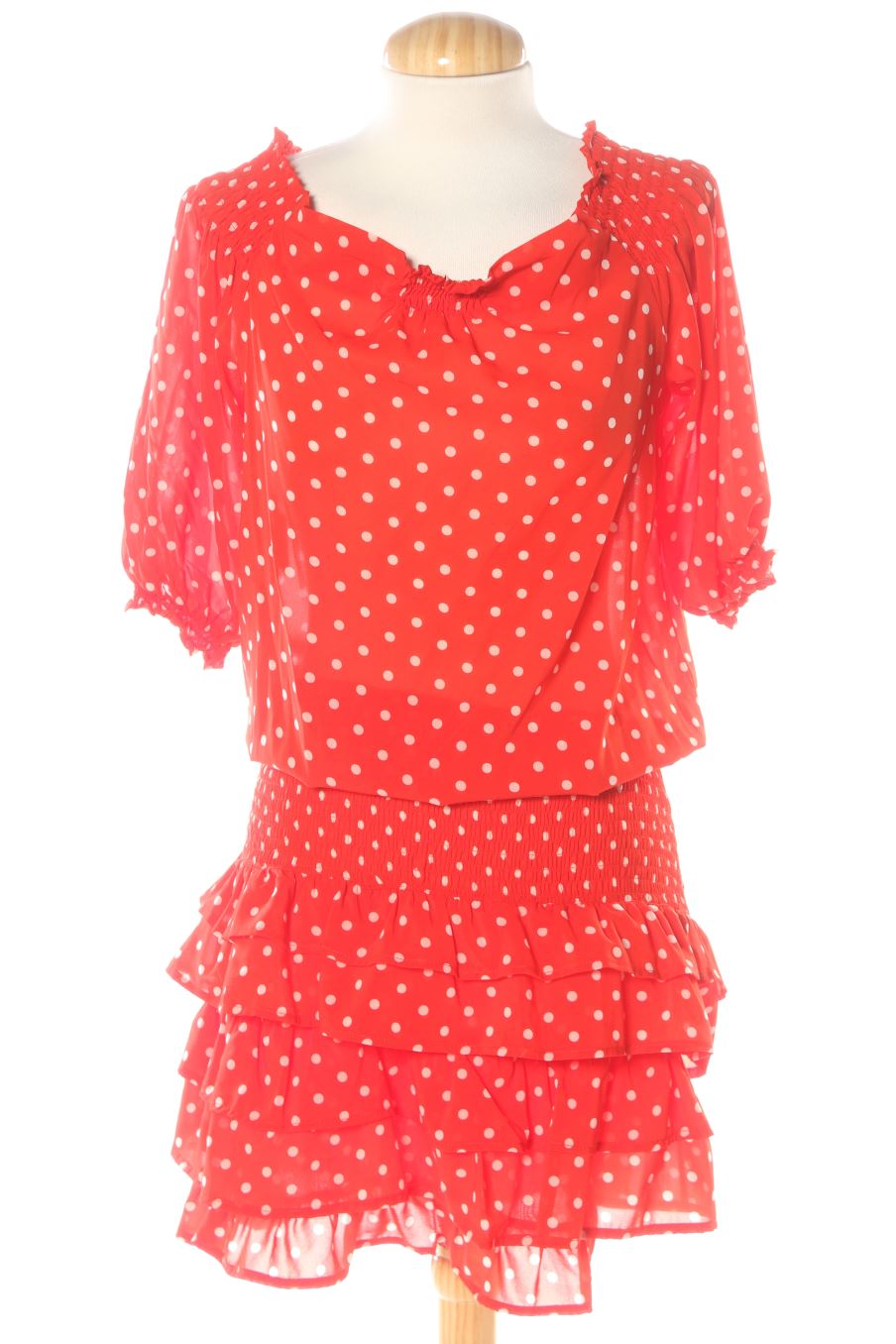 Robe casual Denny rose de la taille XS, de couleur rouge